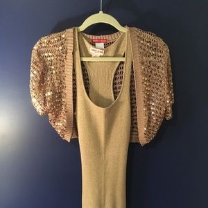 Guess sequins knitted shawl